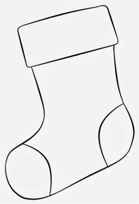 printable christmas stocking clipart|free printable christmas stocking template.